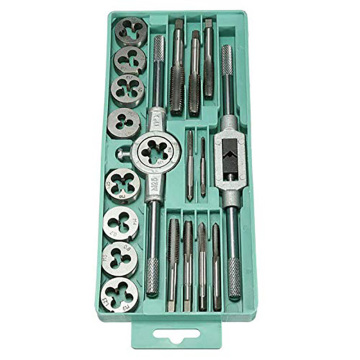 M3-M12 Metric Tap And Die Set Tap Drill Bits Tap Wrench Threading Tools For Metalworking Tempered Alloy High Carbon Steel