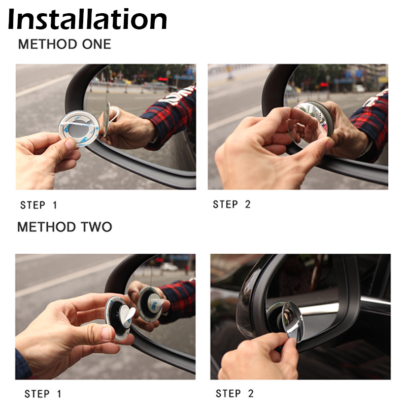 Wide angle blind spot Convex Mirror Car accessories 360 Degree Rotable Parking Mirror Auto Exterior accessory