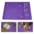 45x60cm Non-Stick Silicone Pad Baking Sheet Cupcake Dessert Soap Rolling Kneading Mat Baking Mat with Scale Pastry Fondant Mat*