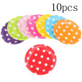 10pcs Polka Dots Paper Dishes Disposable Plates Fruit Cake Tray Party Supplies