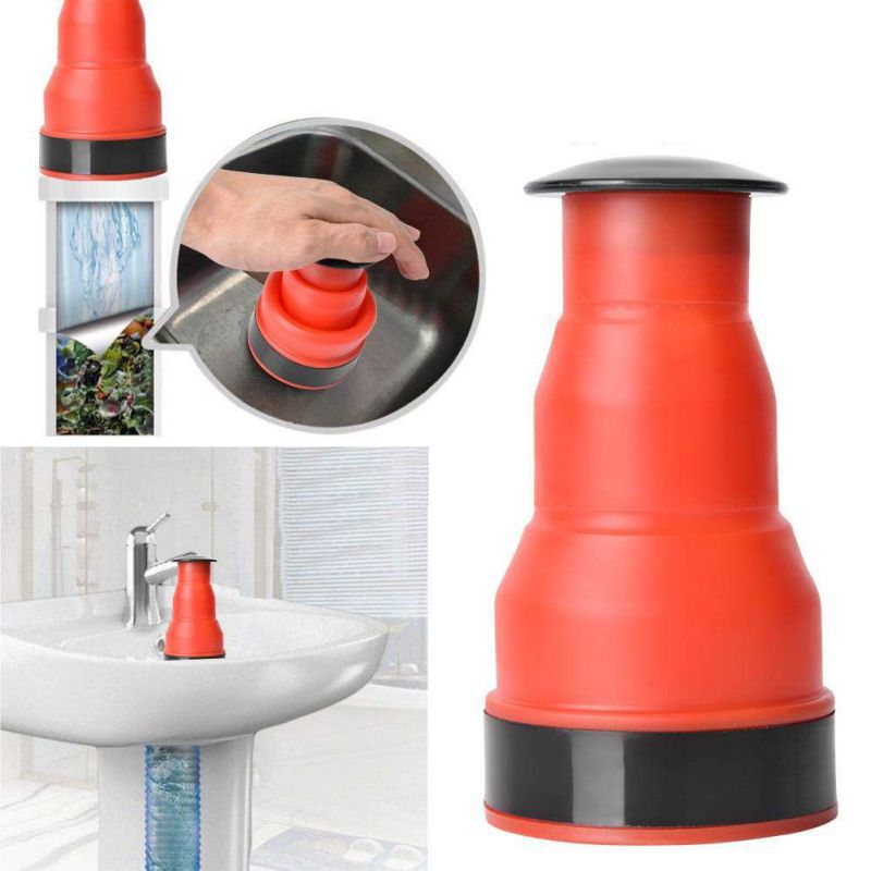 Manual 1PC Toilet Sewer Fouler Dredger Air Power Manual Clog Sink Plunger for Bathroom Cleaning