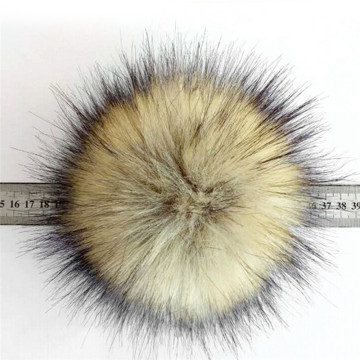 1Pc Artificial Raccoon hair Faux Raccoon Fake Fur Hair Ball Huge Ball Fluffy Pompom Hat Bag Shoses Accessory 10 CM
