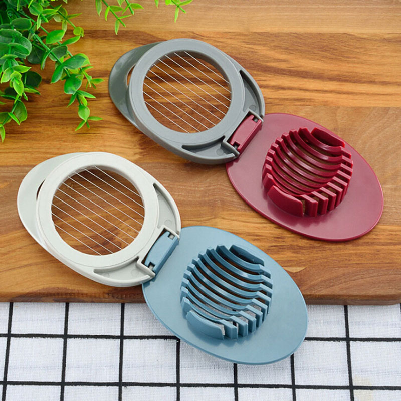 Multifunction Egg Slicers Section Cutter Divider Plastic Egg Splitter Cut Egg Device Creative Kitchen Egg Tools