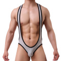 Sexy Mens Undershirts Jockstrap Mesh Breathable Jumpsuits Leotard Underwear Teddies One-Piece Wrestling Singlet Bodysuirts 2XL