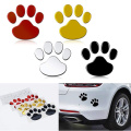2Pcs/Set Footprint PVC Sticker Paw Car Sticker Cat Dog Footprint Decals Bumper Windshield Door Mirror Refrigerator Wall