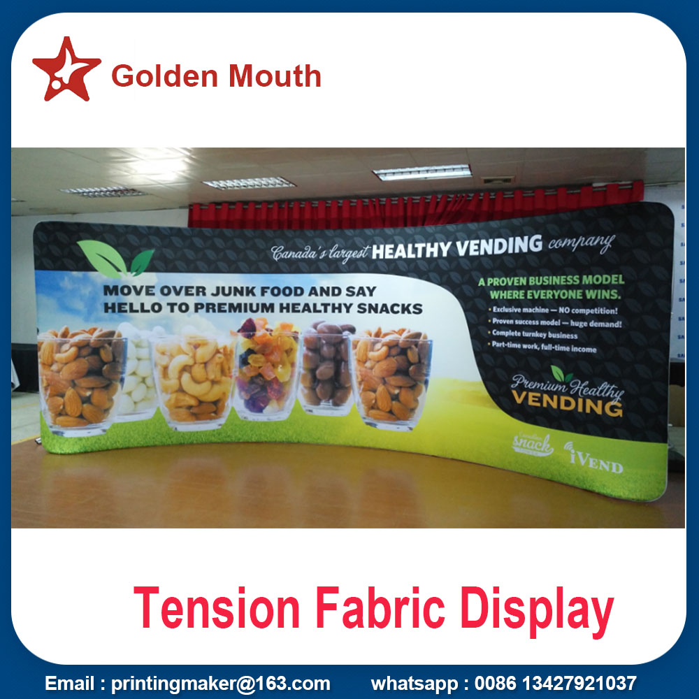 10 FT Curved Top Tension Fabric Banner Stand