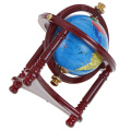 Rolling Globe With Wood Stand 1:12 Miniature Dollhouse Study Livingroom Bedroom Reading Room Furniture Toy Accessories