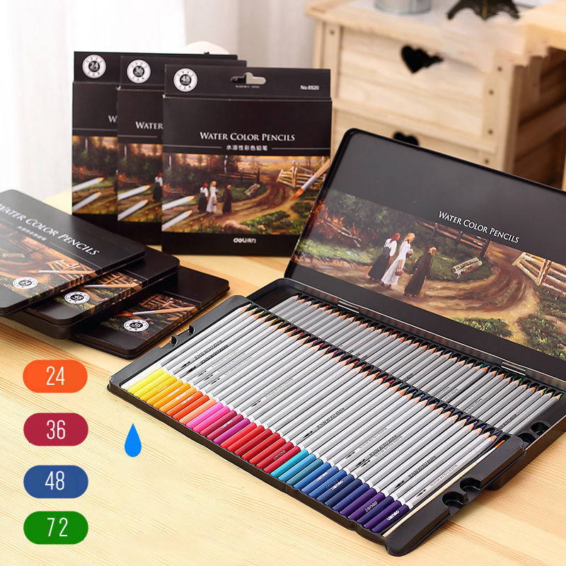 New Colors Safe Non-toxic Indonesia Lead Watercolor Pencils,Watercolor Pencil Art Set,Watercolor, Writing Drawing Art Supplies