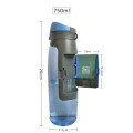 Outdoor Sports Water Bottles Creative Sport Kettle Plastic Drink Bottle With Storage Wallet Portable Card Holder Function 750ml