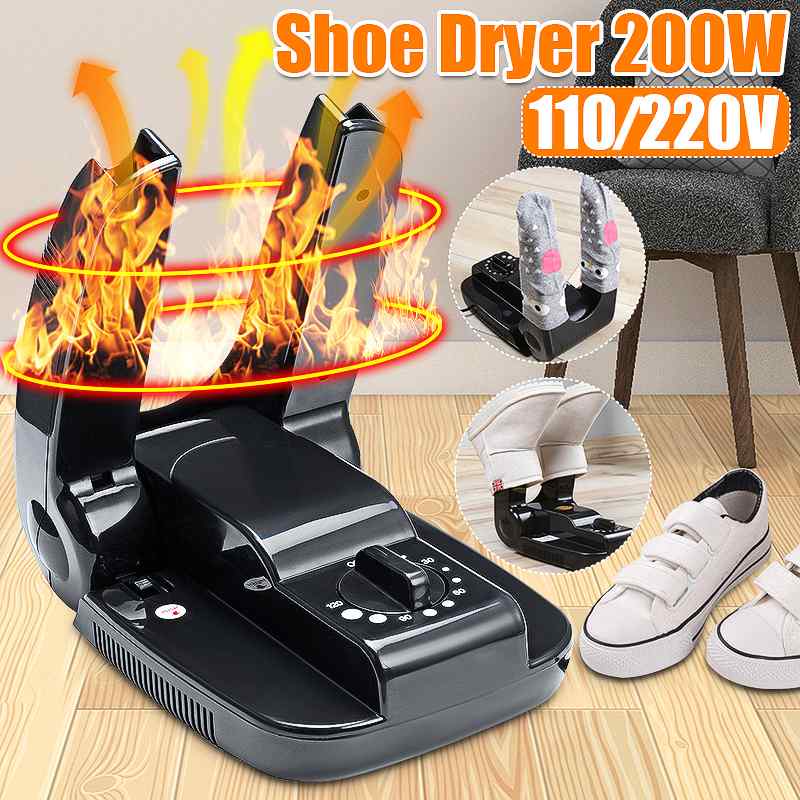 intelligent 200W Electric Shoe Dryer Drying Warmer Heater Machine Portable Foldable Timer for Shoes Boots Gloves Helmet Socks