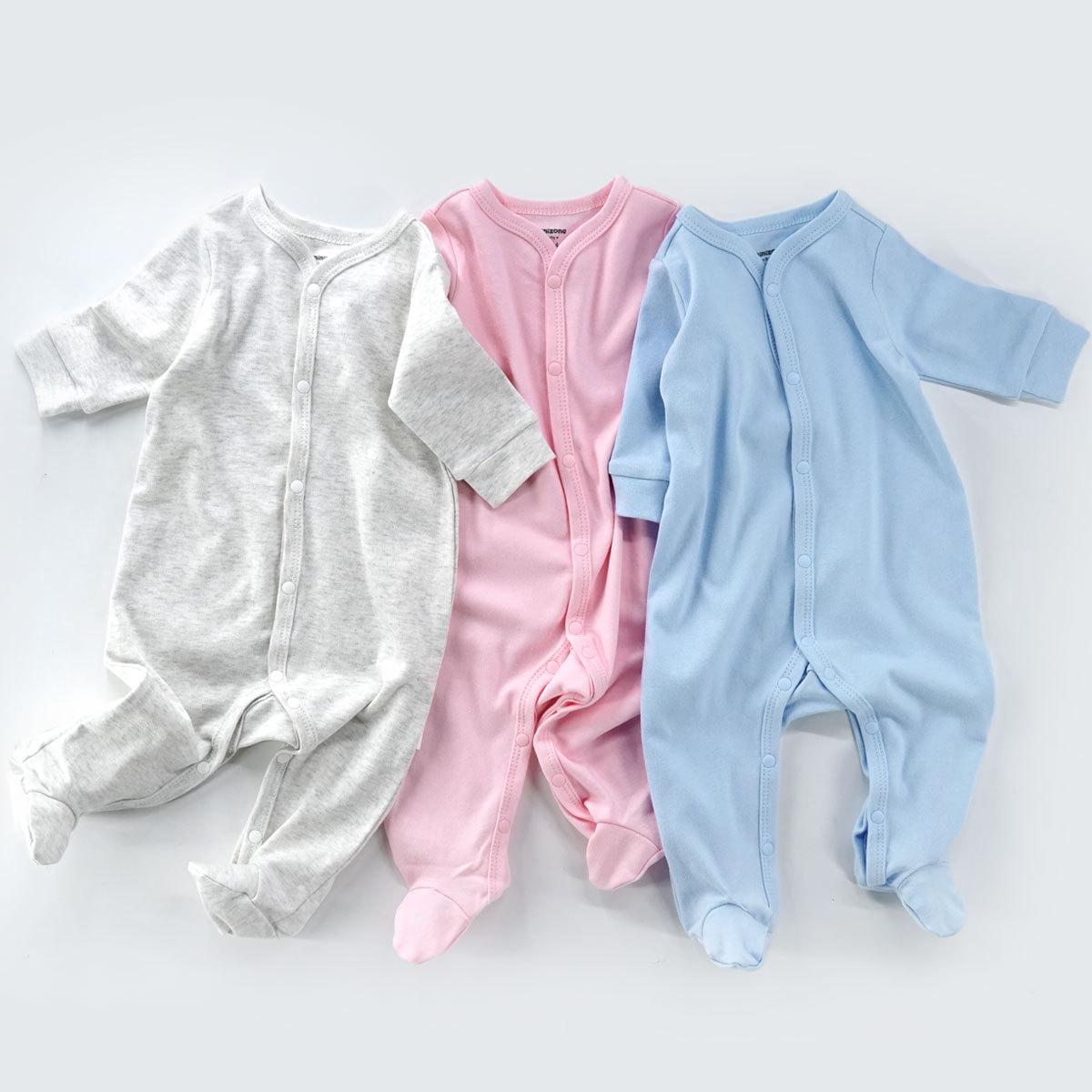 2020 New Fashion Baby Girl Clothes Baby Romper For Newborn Cloting Spring And Autumn Costume Cotton Pure Color O-neck Jumpsuit