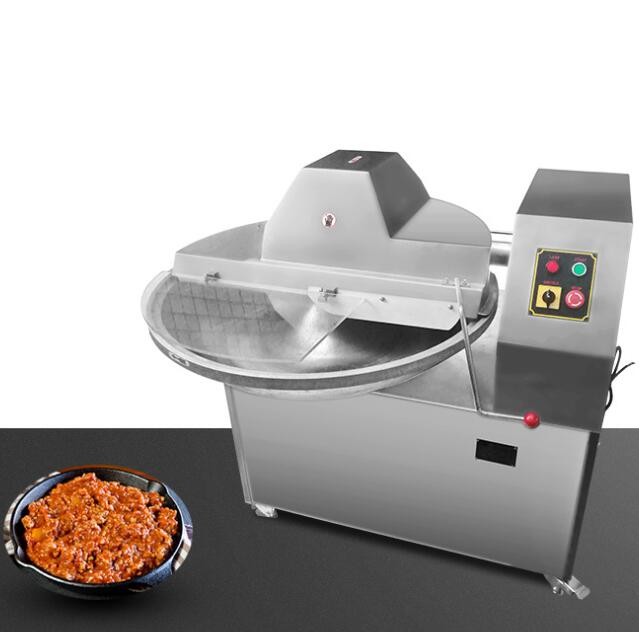 50L large capacity ginger grinding machine sausage filling cutting machine 1000kg/h Meat Bowl mixer and cutter Machine