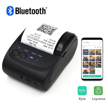 Portable Mini pocket Thermal Bluetooth photo POS Receipt Printer 58mm USB Wireless phone printer pos billing machine ZJ-5802LD