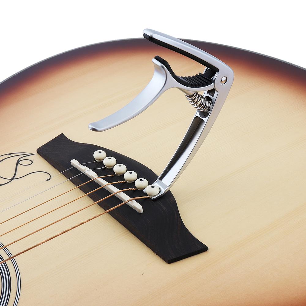 Zinc Alloy Guitar Capo Guitarra Capotraste Tuner Clamp Musical Instrument Guitar Parts Accessories