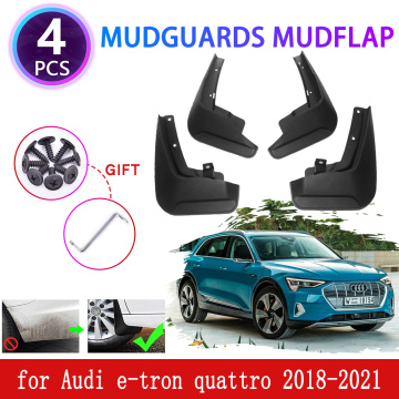 4PCS for Audi e-tron quattro 2018 2019 2020 2021 Mudguards Mudflaps Fender Mud Flap Splash Mud Guards Protect Car Accessories