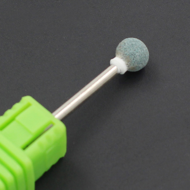ASWEINA 5pc Ceramic Stone Nail Drill Bit 3/32" Rotary Burr Cuticle Clean Milling Cutter Manicure Pedicure Tool Nail Accessories