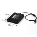 FDD Black USB Portable External Interface Floppy Disk FDD External USB Floppy Drive for Laptop 3.5 Inch 1.44MB 12 Mbps