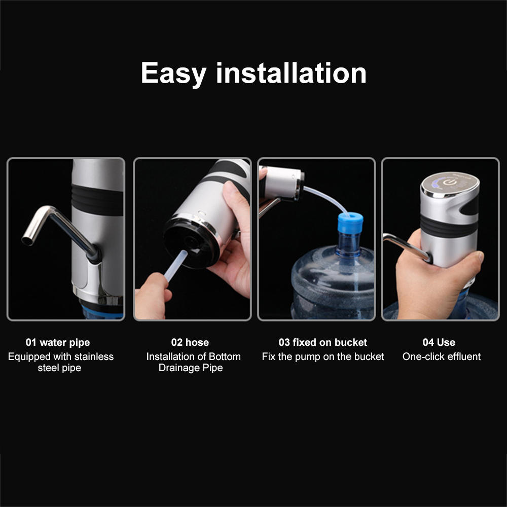Electric Water Dispenser Pump Automatic Drinking Pump For Water Bottle USB Charging Drinking Water Pump For Home Office Travel
