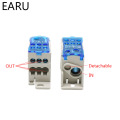 UKK80A 125A 160A 250A 400A 500A Terminal Block 1 in many Out Din Rail Distribution Box Universal Electric Wire Connector Heavy