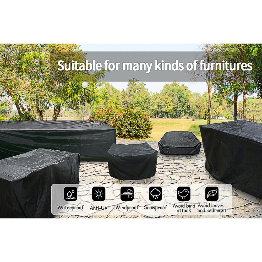 Outdoor Patio Furniture Covers, Extra Large Outdoor Furniture Set Covers Waterproof, Windproof, Tear-Resistant, UV, 12-14Seat