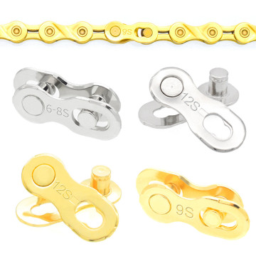 6/7/8/9/10/11/12 Speed Bicycle Chain Connector Lock Quick Link Road Bike Magic Buckle Master Bicycle Joint Cycling Parts Gold