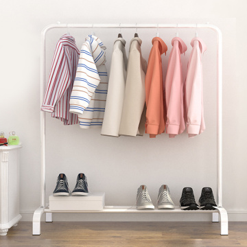 Simple Standing Clothes Rack Drying Hanger Floor Clothes Hanger Rack Storage Shelf Bedroom Furniture