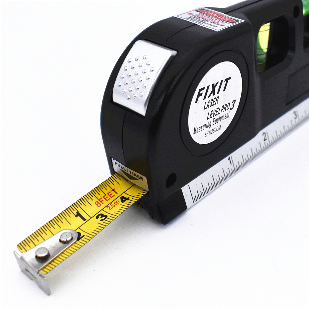 Vertical Horizontal Laser Level Tape Adjustable Multifunctional Standard Ruler Cross Lines Measuring Instrument With Tripod