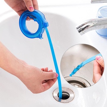 Sink Pipe Drain Cleaner Pipeline Hair Cleaning Removal Shower Toilet Sewer Clog Long Line Plastic Hook Kitchen Tool