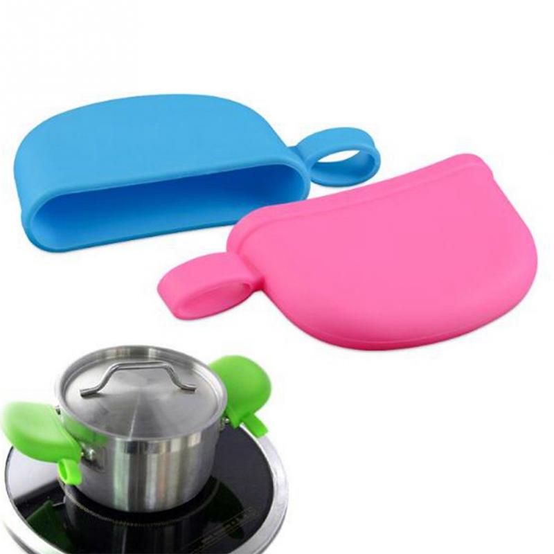 2 PCS Silicone Pot Handle Cover Heat Resistant Anti-skid Kitchen Knob Pot Handle Cover for Cookware Wok Soup Pot Saucepan #0905