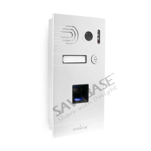 HOMSECUR 10" Wired Hands-free Video&Audio Home Intercom Fingerprint Access for Apartment BC061HD-S+BM114HD-S
