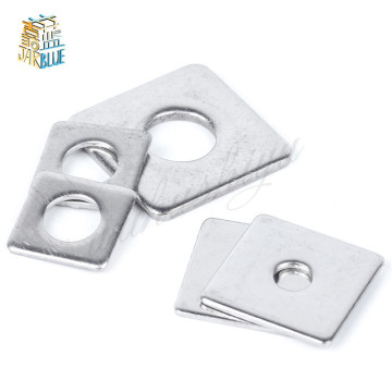 Free shipping 304 stainless steel square gasket square washer M3 M4 M5 M6 M8 M10 M12 M14 M16 curtain wall with square pad