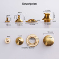 1pcs Solid Brass Mortise Lock Push Lock Bag Briefcase Spring Lock Snap Decorative Clasps Closure Leather Craft Diy Hardware