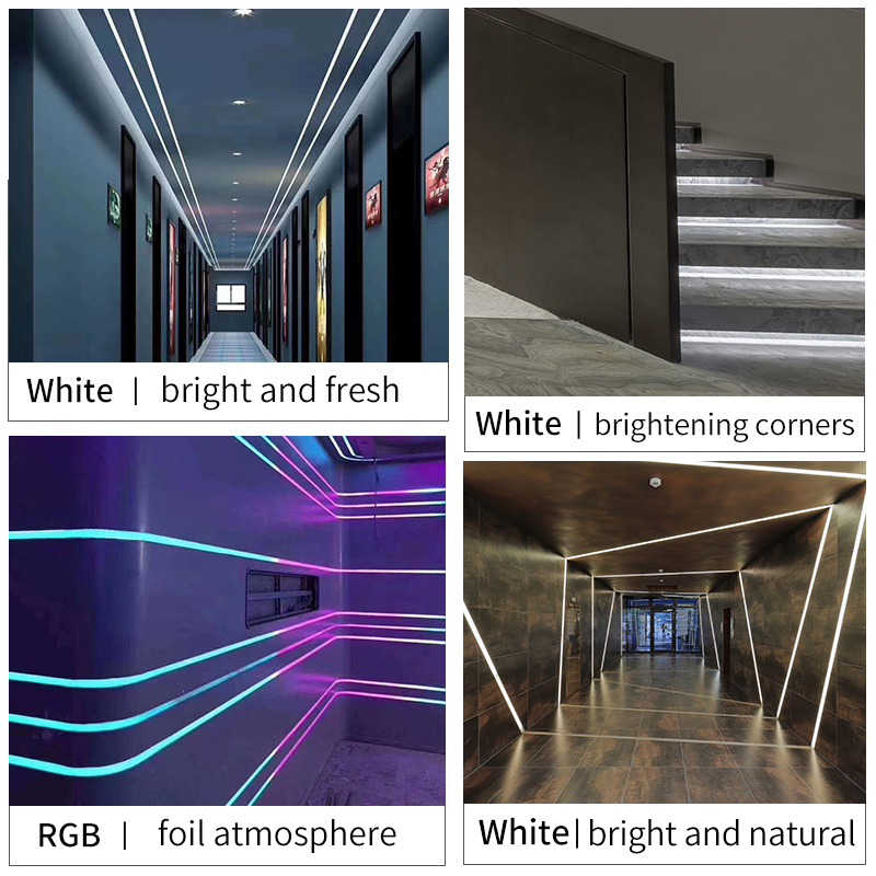 ZHINUO Flexible LED Neon Rope Tube LED Light Strip Silica Gel Soft Lamp Tube 1m - 5m IP67 Waterproof Silicone Light Band