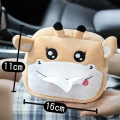 New Car Tissue Box Cute Napkin Cartoon Cute Plush Tissue Paper Holder for Home Office Car Interior Accessories
