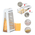 Double-sided Cheese Cutter Stainless Steel With Storage Basket Fruit And Vegetable Grater Household Kitchen Butter Peel Shredder