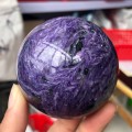 Natural crystal Charoite sphere rare gem chakra healing reiki healing decorative gift