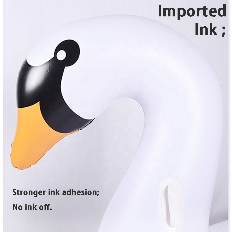  Wholesale large fashion inflatable white swan pool float