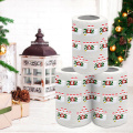 Christmas Toilet Tissue Home Santa Claus Print Bath Toilet Roll Paper Christmas Supplies Xmas Decor Tissue Roll