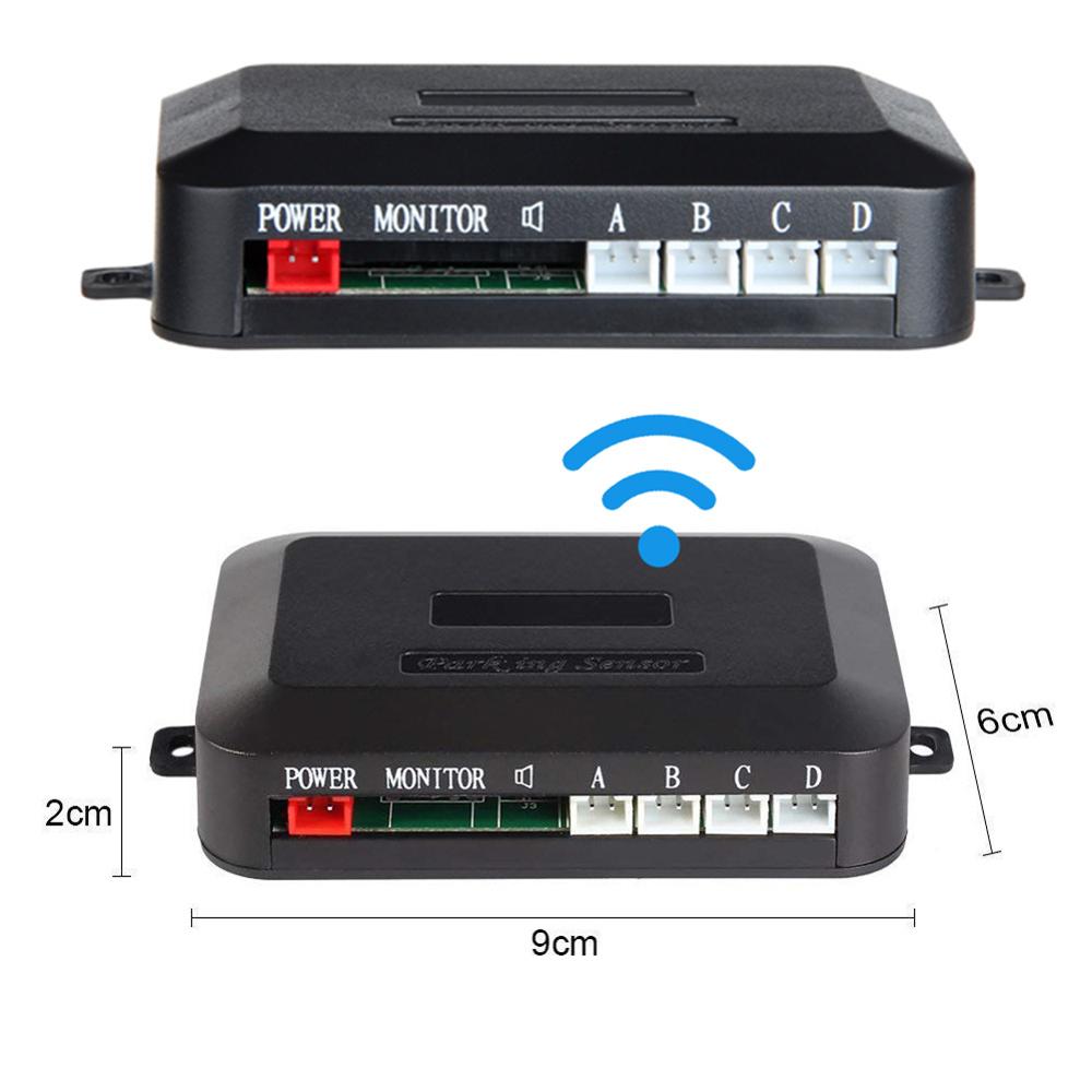 Car Auto Parktronic LED Parking Sensor with 4 Sensors Reverse Backup Car Wireless Parking Radar Monitor Detector System Display