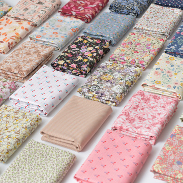 140CMx50CM floral Poplin cotton fabric crafts summer apparel dress patchwork fabric for hair bow sewing tissue cotton cloth