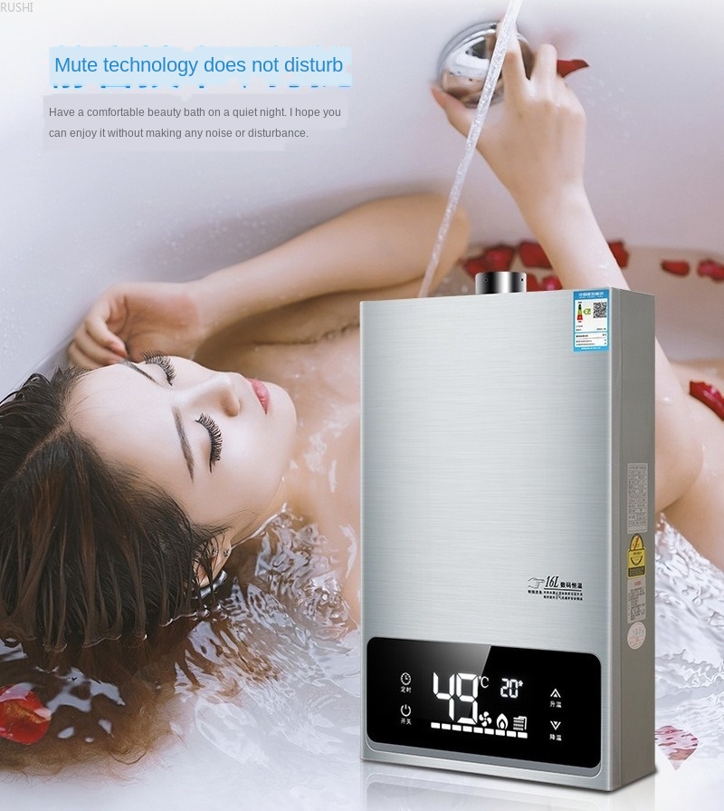 Instant Heating Home Intelligent Gas Water Heater Natural Tankless Water Heater Propane Heater 16L