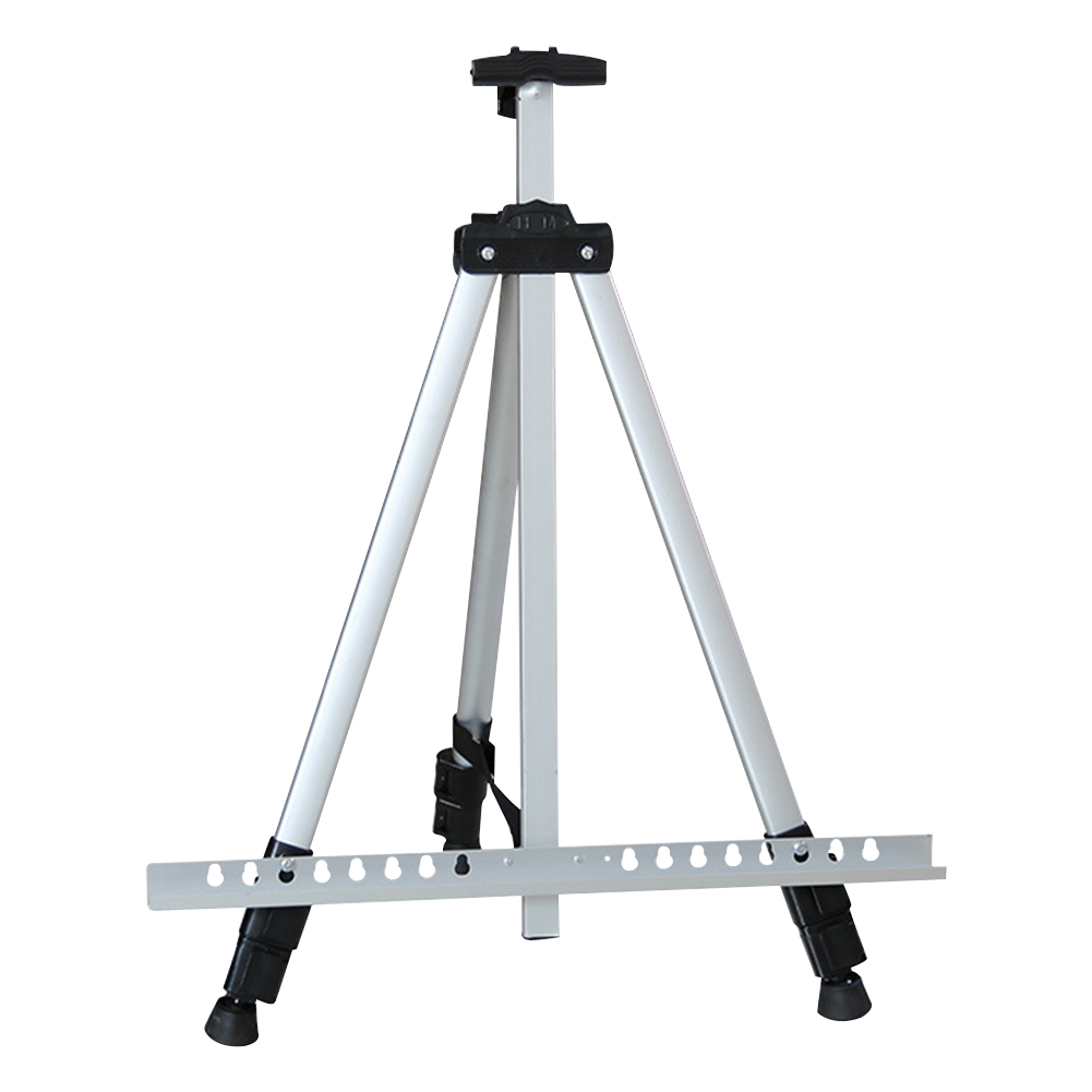 Folding Painting Easel Frame Aluminium Adjustable Portable Tripod Display Bracket for Outdoor Travelling Ornaments