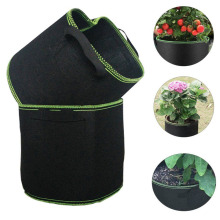 New Outdoor Round Flower Planting Grow Bag Green Plant Growth Pouch PP Nonwoven Container Vegetable Growing Bag 1-34 Gallons