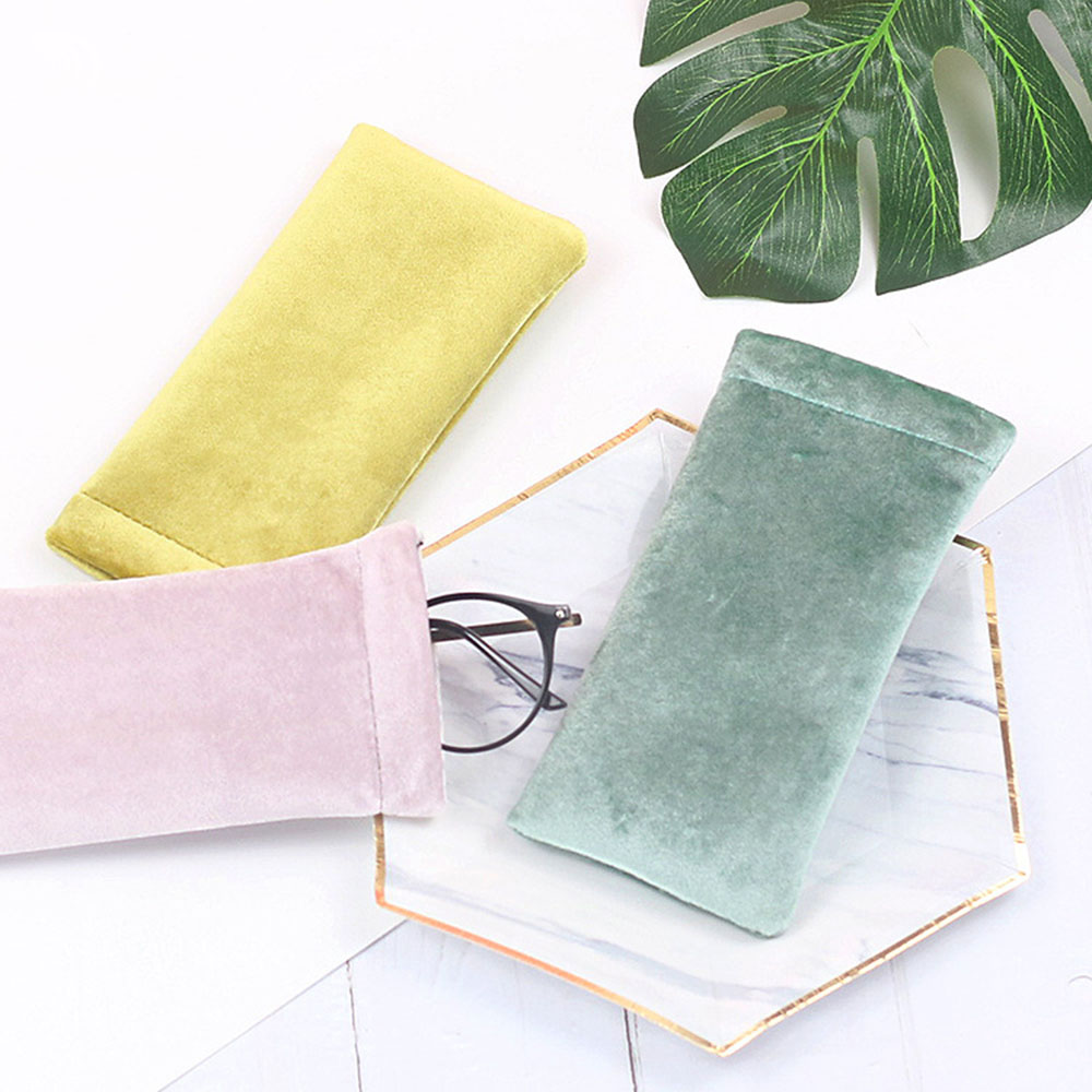 Unisex Multi-Functional Sunglasses Bag PU Leather Fleece Glasses Case Eyeglasses Protector Container Bag Eyewear Accessories