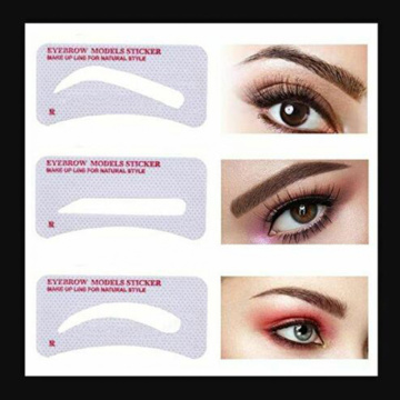 12/24 Pairs Eyebrow Stencil Stickers Eyebrow Drawing Card Template DIY Makeup Tools MU8669