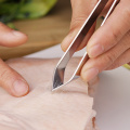 Seafood Tool Tweezer Stainless Steel Fish Bone Tweezers Remover Pincer Puller Tongs Pick-Up Kitchen Pick-Up Crafts 1PC