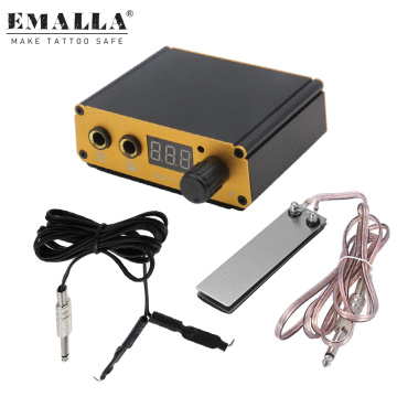 EMALLA Tattoo Kit LCD Dual Tattoo Machine Gun Tattoo Power Supply Tattoo Foot Pedal Tattoo Clip Cord Tattoo Supplies Tattoo Set