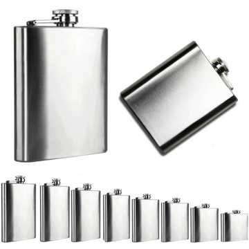 1-18Oz Stainless Steel Hip Flask Liquor Alcohol Whiskey Flask Cap Bottle Travel Liquid Container Accessory Portable Hip Flask