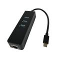 USB Ethernet Adapter Network Card 3 Ports USB 3.0 HUB USB To RJ45 10/100/1000Mbps Lan Internet Cable for Macbook Mac Desktop