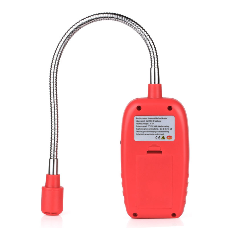 WT8820 Gas Analyzer Combustible gas detector port flammable natural gas Leak Location Determine meter Tester Sound Light Alarm